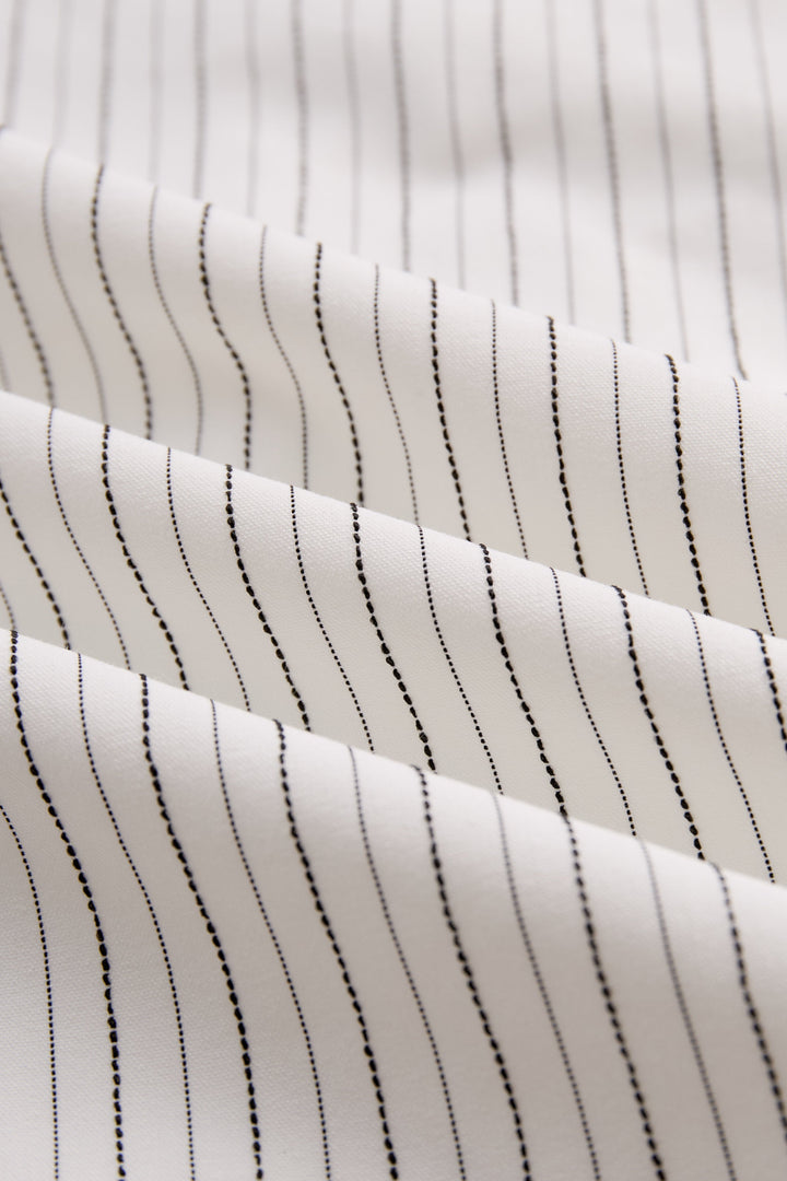 Striped Halter-Neck Knot Front Blouse HWT